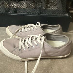 Seabees Monterey size 10 Cotton Canvaa Casual Beige Sneakers low top cotton